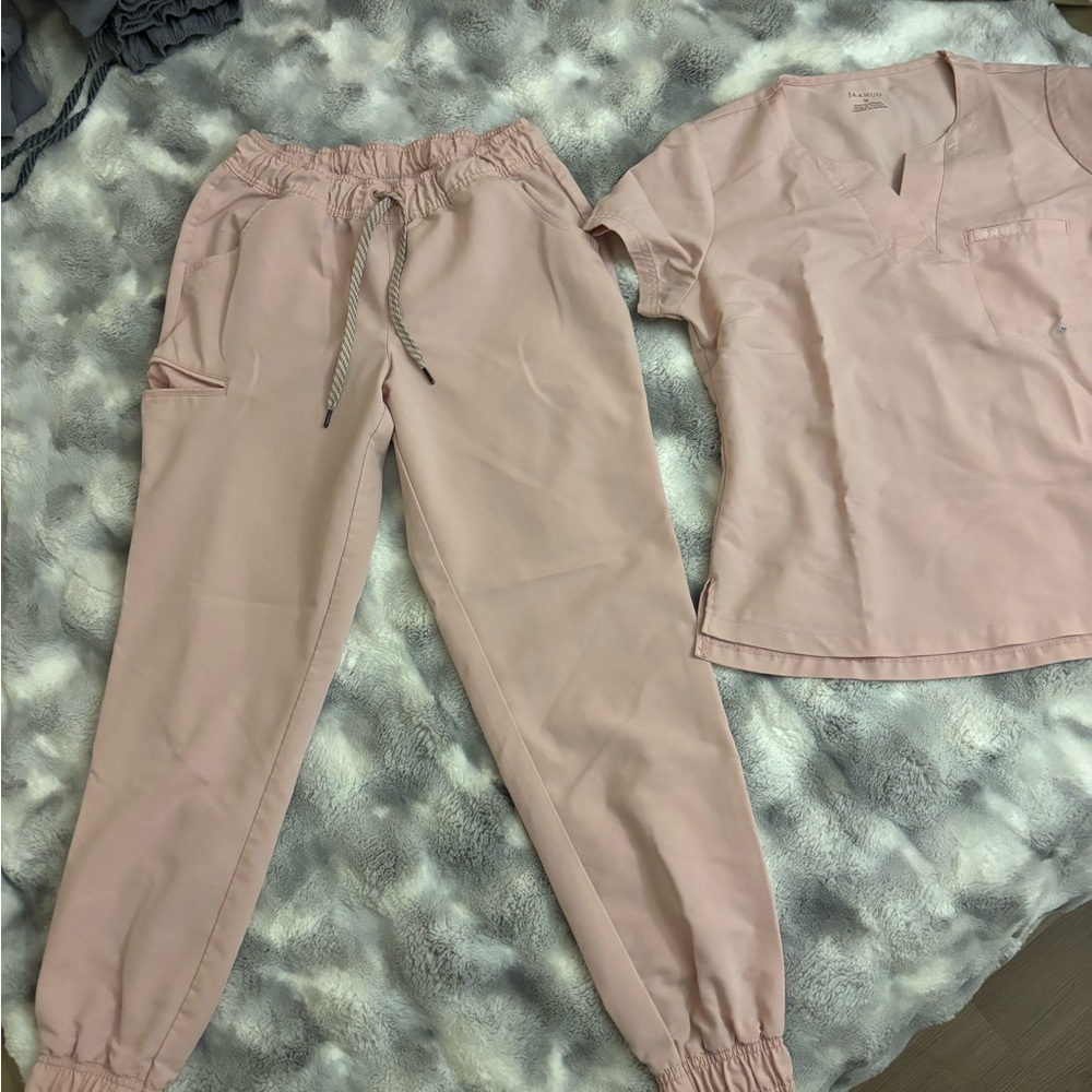 Jaanuu Women's Jogger Pants in Light Blush